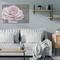 Stupell Industries Love Flower Pink Gray Texture Canvas Wall Art